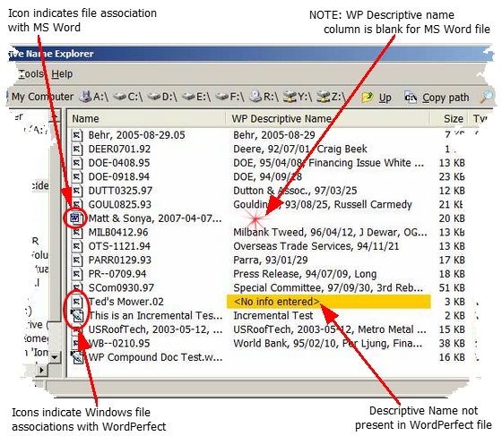 Info in File List Panel